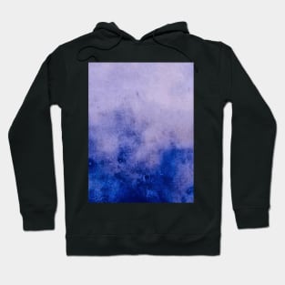 blue gradient watercolor design Hoodie